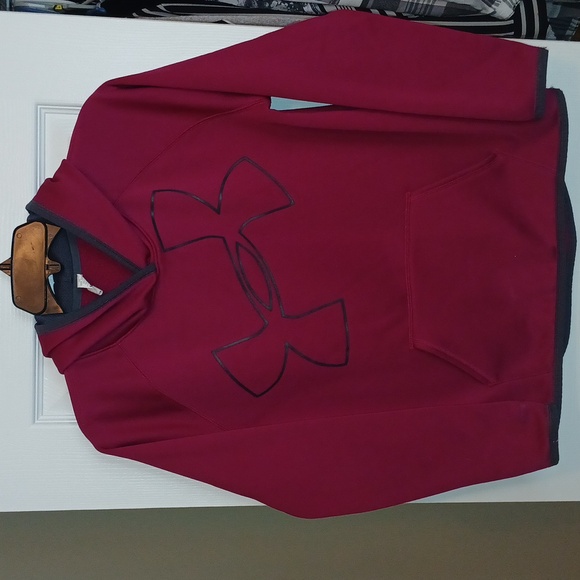 Under Armour Other - Under Armour Burgundy Hoodie with Logo